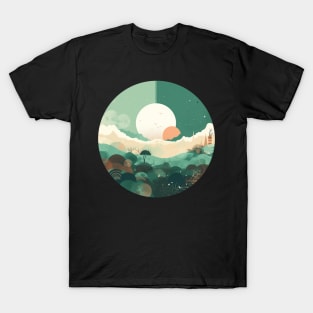 Mystical Emerald Lush Nature- Urban T-Shirt T-Shirt